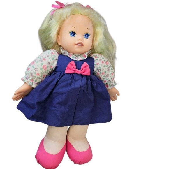 Y2K Precious Prayers Girl Doll Blonde 2000 Recites Lords Prayer Ready To PLAY - Picture 5 of 15